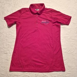 Port Authority Washington Capitols womens red polo shirt VGUC